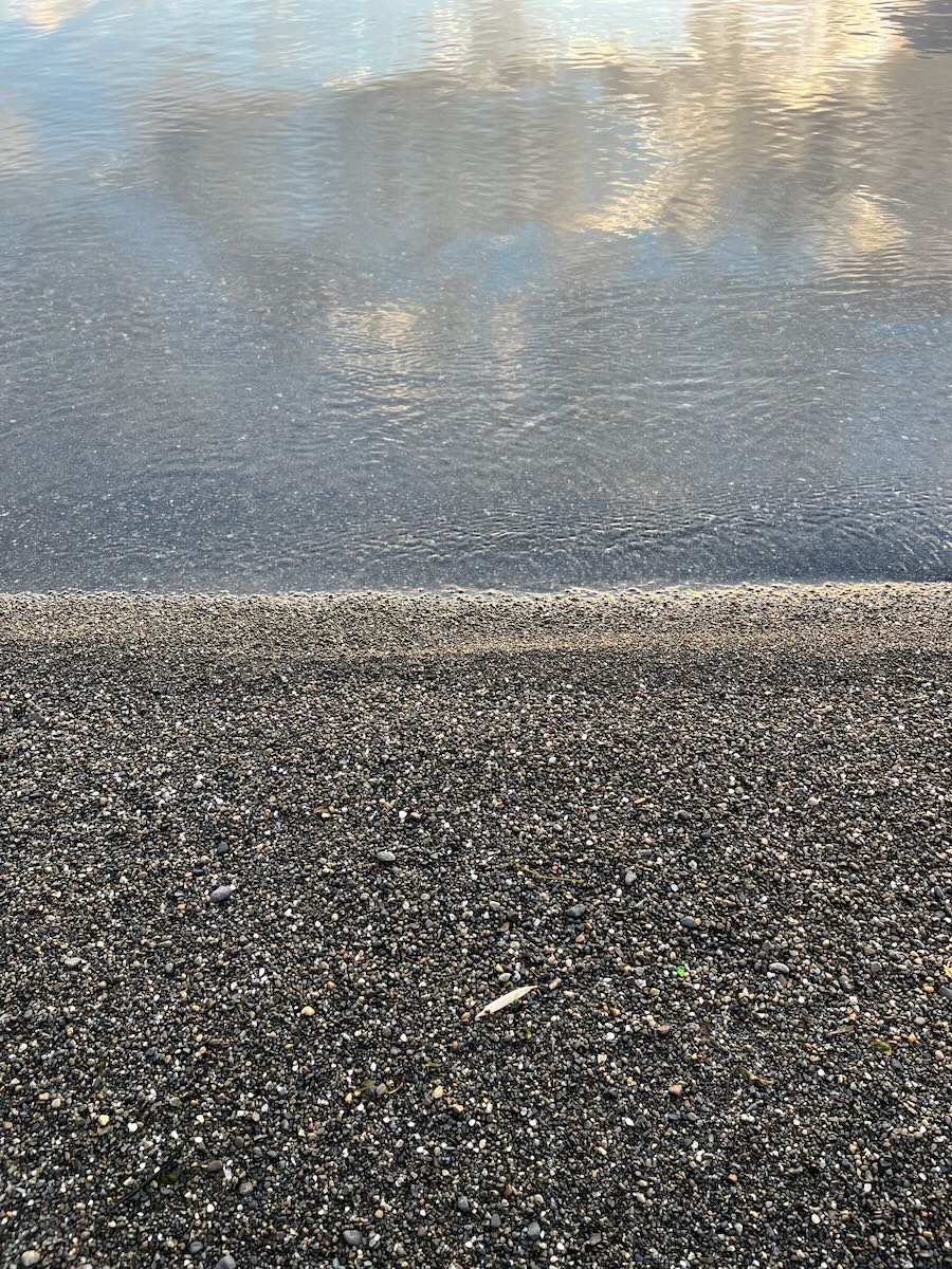 Pebble beach at Madrona Park
