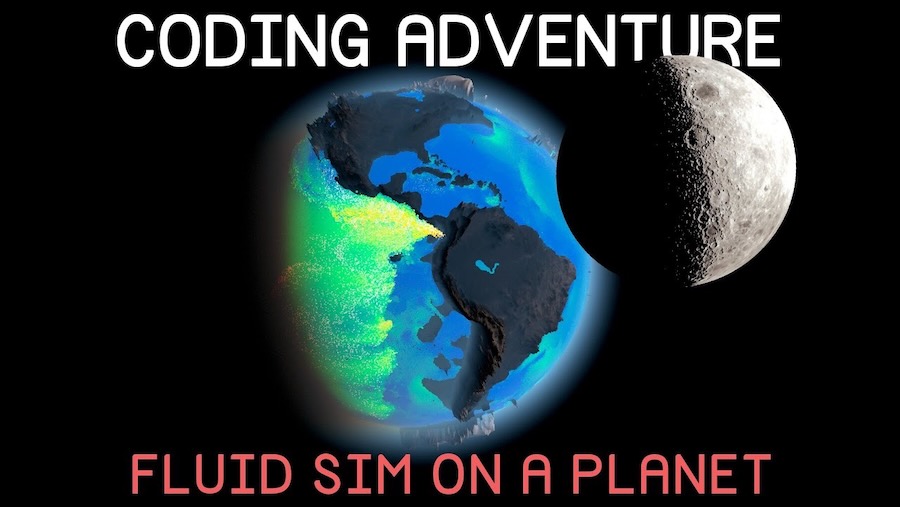 I Tried Putting my Fluid Simulation on a Planet - Sebastian Lague