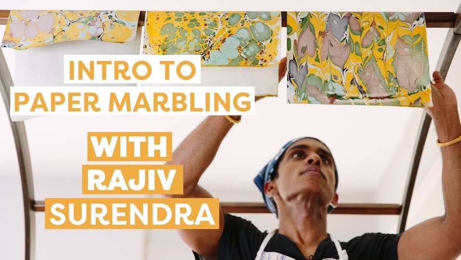 A Beginner’s Guide to Paper Marbling, With Rajiv Surendra - HGTV Home