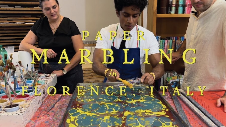 Paper Marbling in Florence, Italy - Rajiv Surendra