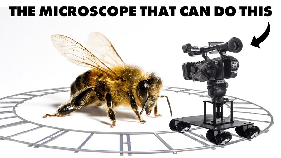 This microscope spins - and the shots are insane - Steve Mould