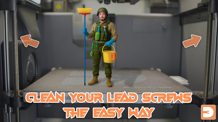 The easy way to clean your lead screws - 3D Revolution